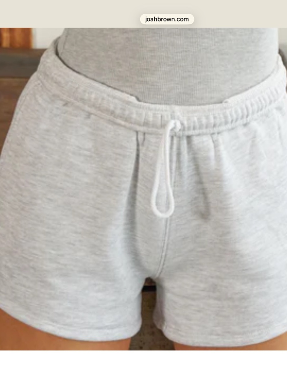 Joah Brown Oversized Shorts Tan Small